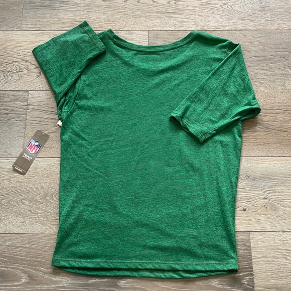 NY Jets NFL Vintage Graphic Apparel Oversized 3/4 Sleeve Distressed T- XS - Picture 3 of 7